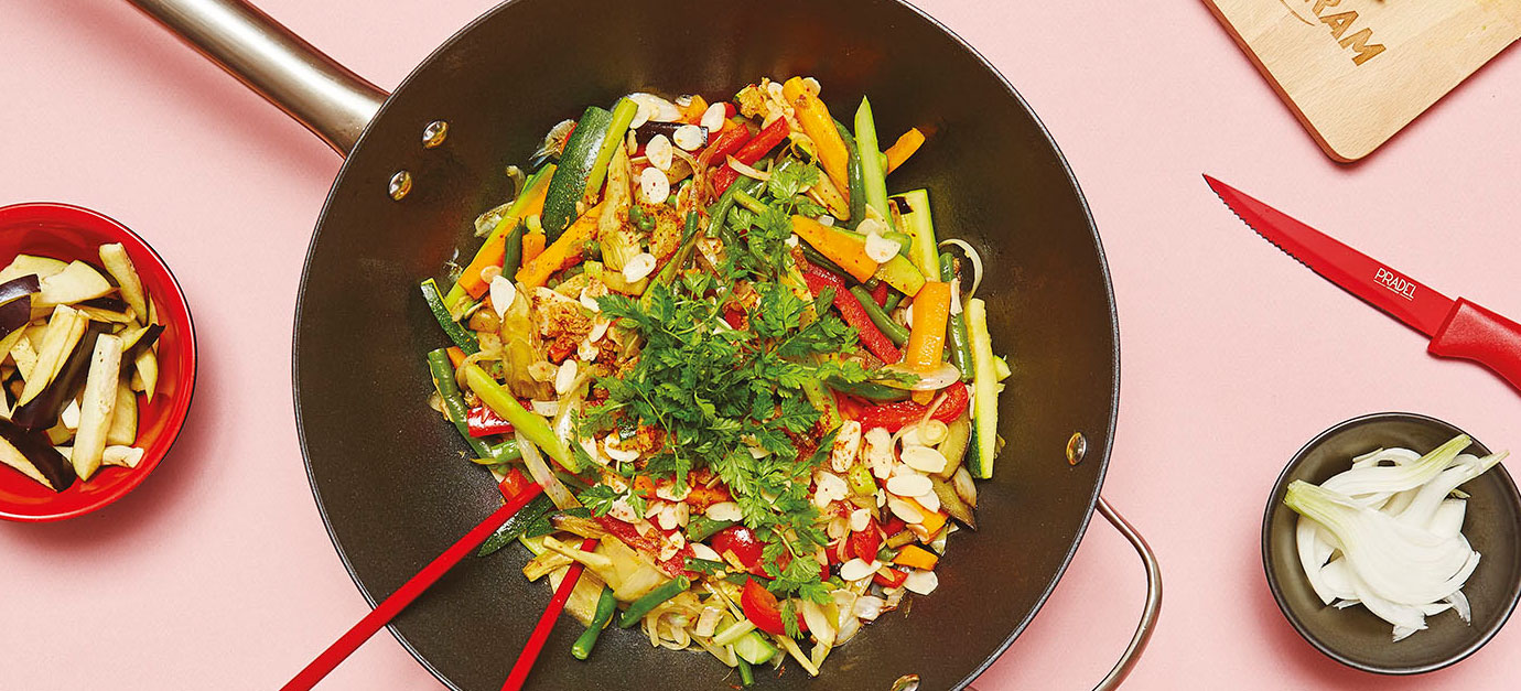 SITRAM recipe for stir-fried seasonal vegetables