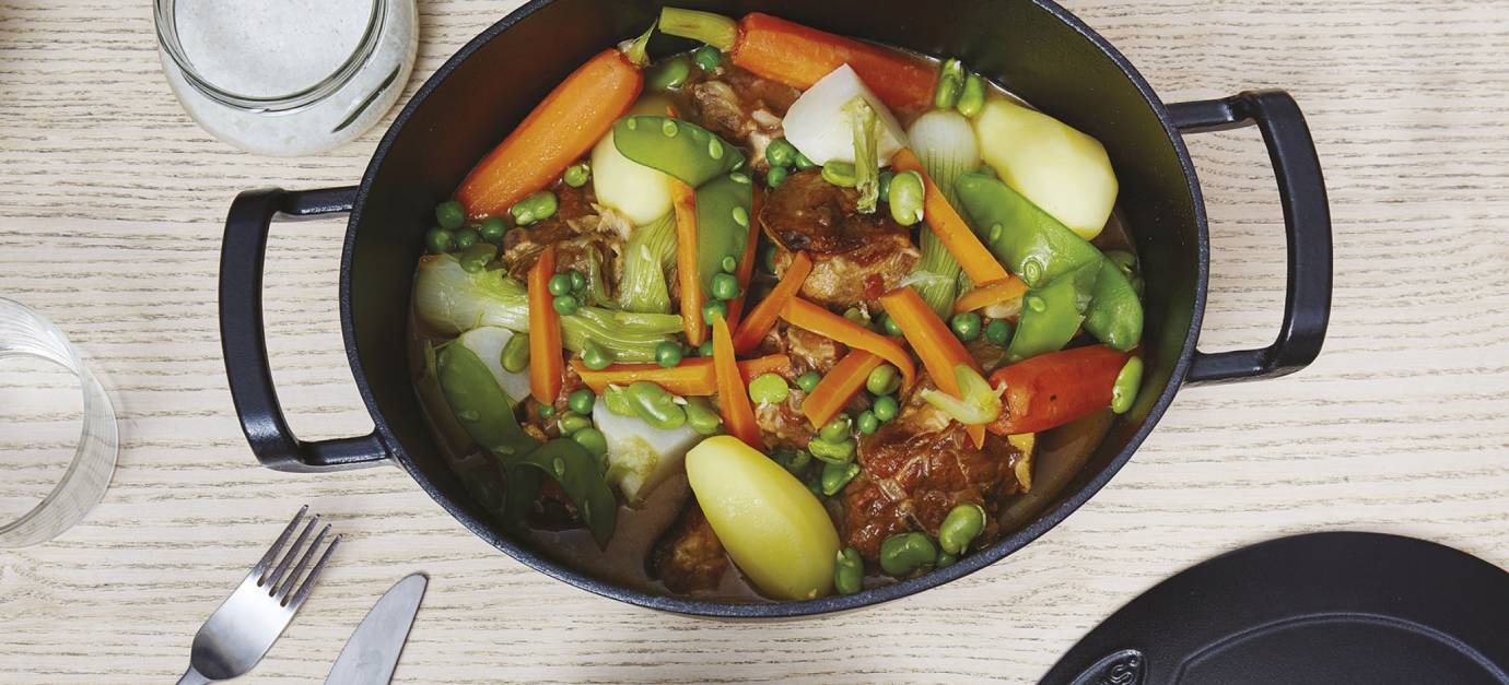 SITRAM recipe for Navarin of lamb in a Dutch oven