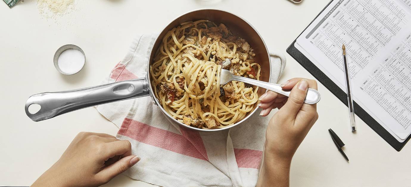 SITRAM recipe for 10-minute pasta and sardines