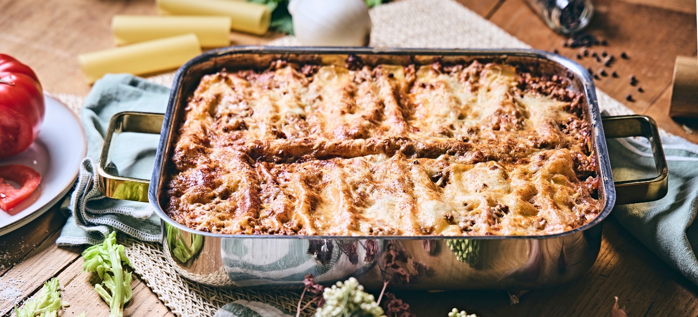 SITRAM recette Cannellonis viande hachée, blette et ricotta