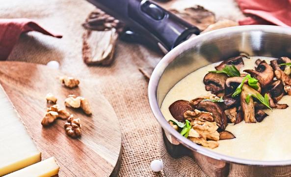 Recette polenta champignons